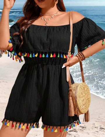 Salopeta SHEIN CURVE, negru