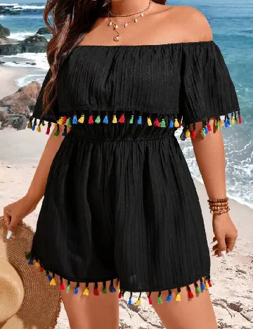 Salopeta SHEIN CURVE, negru