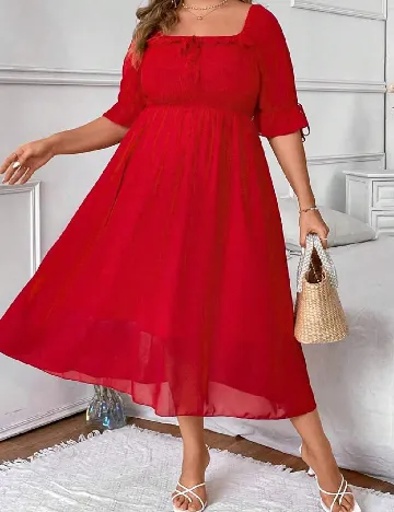 Rochie medie SHEIN CURVE, rosu