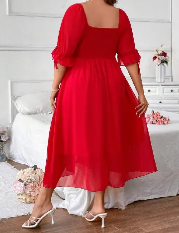 Rochie medie SHEIN CURVE, rosu