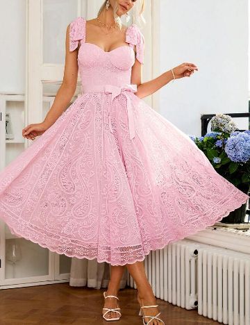 Rochie medie SHEIN, roz