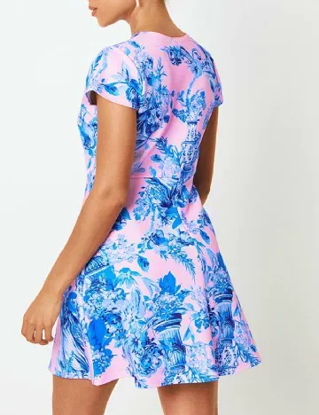 Rochie scurta Coast, roz/albastru