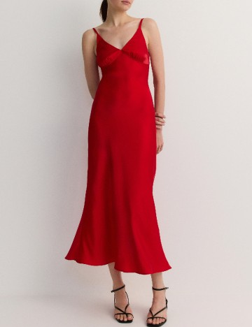 Rochie medie Reserved, rosu