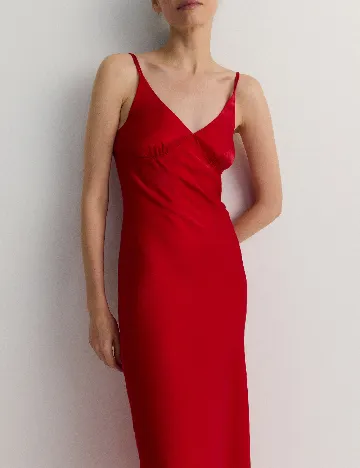 Rochie medie Reserved, rosu