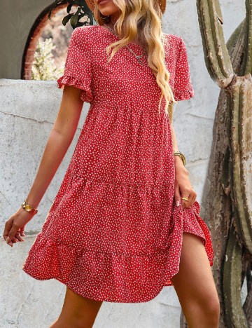 Rochie scurta SHEIN, rosu