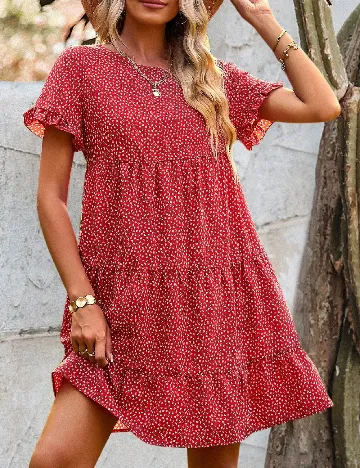 Rochie scurta SHEIN, rosu