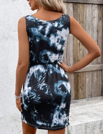 Rochie scurta SHEIN, negru/albastru