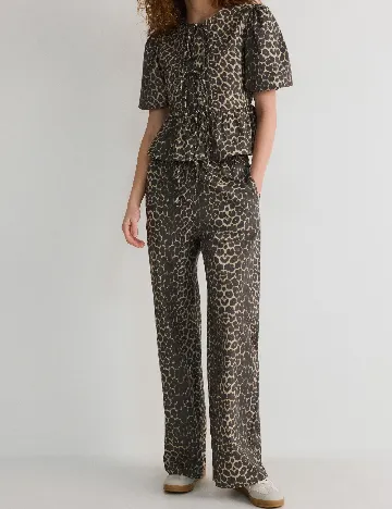 Pantaloni Reserved, animal print