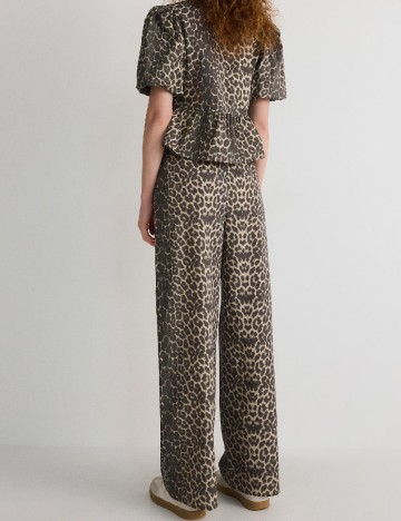 Pantaloni Reserved, animal print
