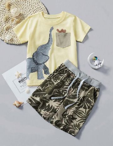 Compleu Shein Kids, mix culori
