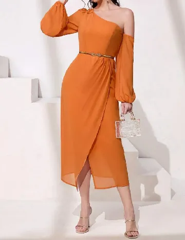 Rochie medie SHEIN, portocaliu