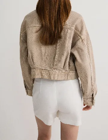 Fusta pantalon Reserved, alb