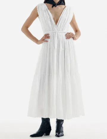 Rochie medie Reserved, alb