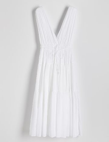Rochie medie Reserved, alb