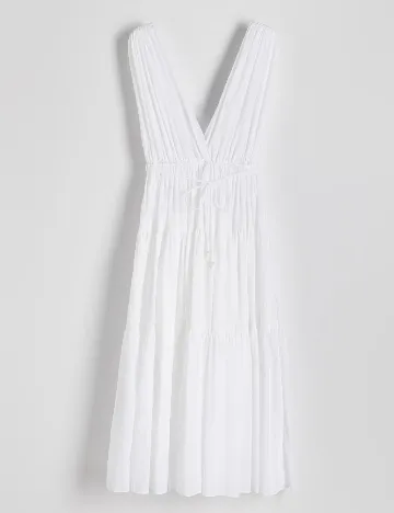 Rochie medie Reserved, alb