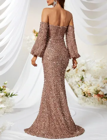 Rochie lunga Miss ord, maro