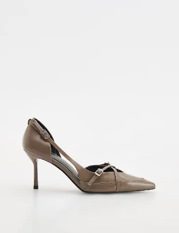 Pantofi Reserved, maro
