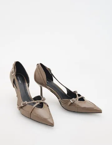 Pantofi Reserved, maro