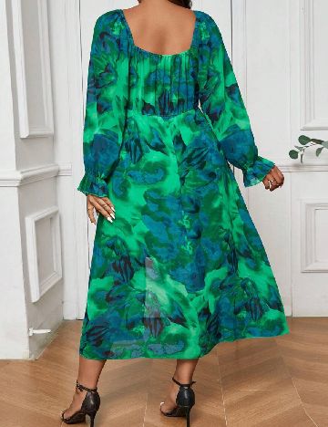 Rochie medie SHEIN CURVE, verde