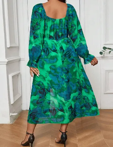 Rochie medie SHEIN CURVE, verde