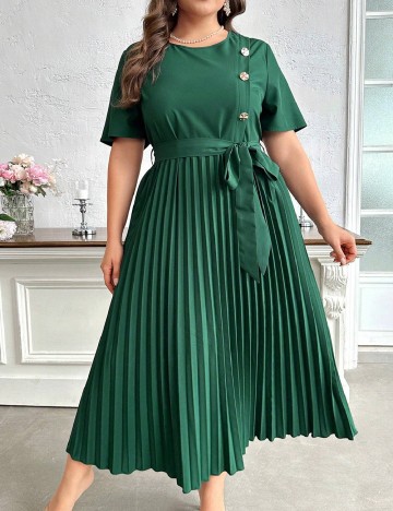 Rochie lunga SHEIN CURVE, verde