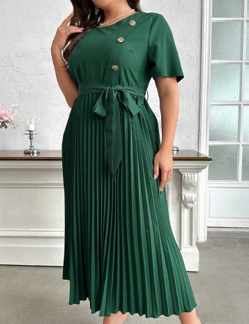 Rochie lunga SHEIN CURVE, verde