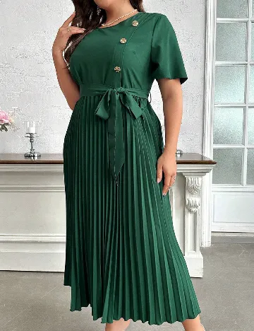 Rochie lunga SHEIN CURVE, verde