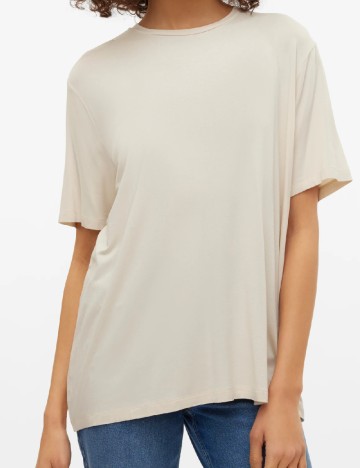 Tricou Vero Moda, crem