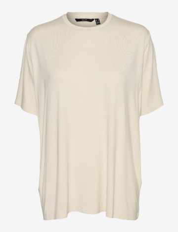Tricou Vero Moda, crem