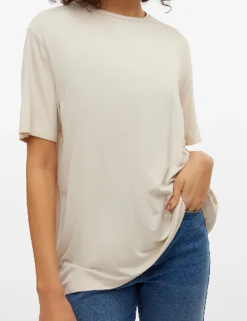 Tricou Vero Moda, crem