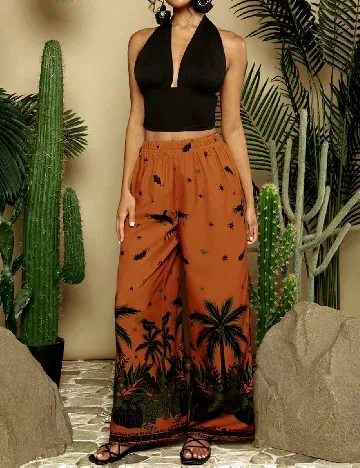 Pantaloni SHEIN, portocaliu