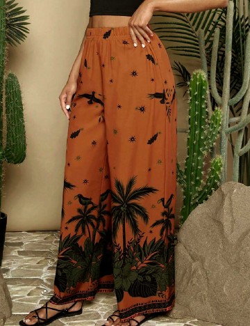 Pantaloni SHEIN, portocaliu