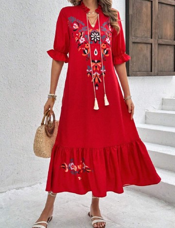 Rochie medie SHEIN, rosu
