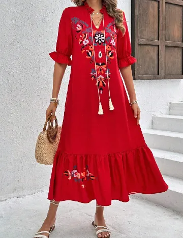 Rochie medie SHEIN, rosu