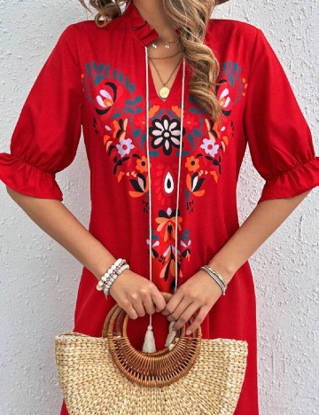 Rochie medie SHEIN, rosu
