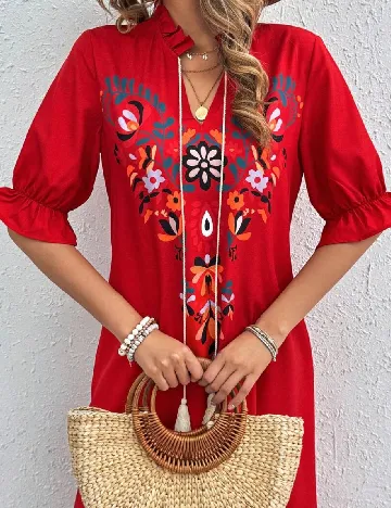 Rochie medie SHEIN, rosu