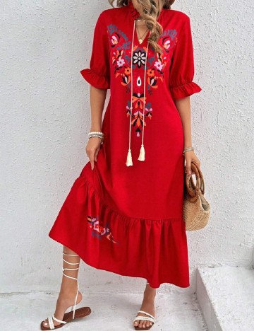 Rochie medie SHEIN, rosu