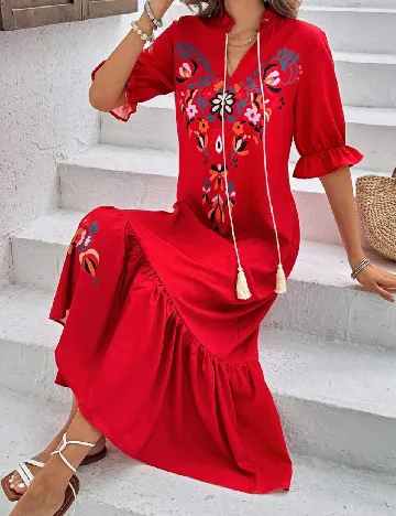 Rochie medie SHEIN, rosu