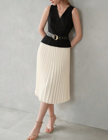 Rochie medie SHEIN, crem