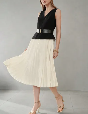 Rochie medie SHEIN, crem