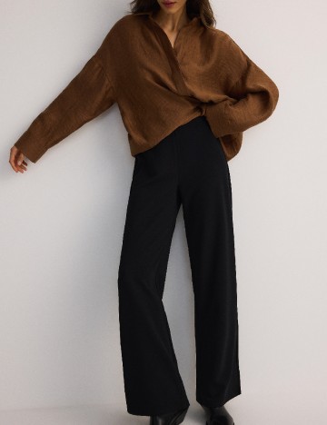 Pantaloni Reserved, negru