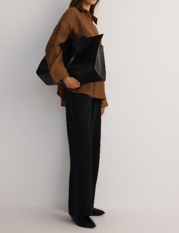 Pantaloni Reserved, negru