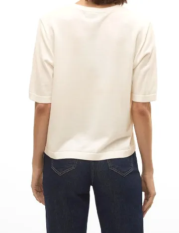 Bluza Oversize Vero Moda, alb