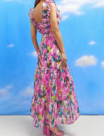 Rochie lunga Coast, mix culori