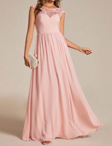 Rochie lunga Ever-Pretty, roz