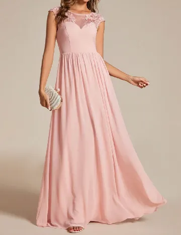Rochie lunga Ever-Pretty, roz