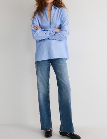 Camasa Oversize Reserved, albastru