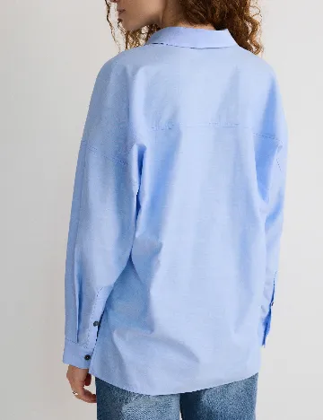 Camasa Oversize Reserved, albastru