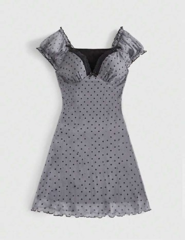 Rochie scurta Romwe, gri