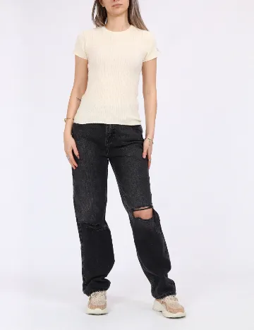 Tricou Vero Moda, crem